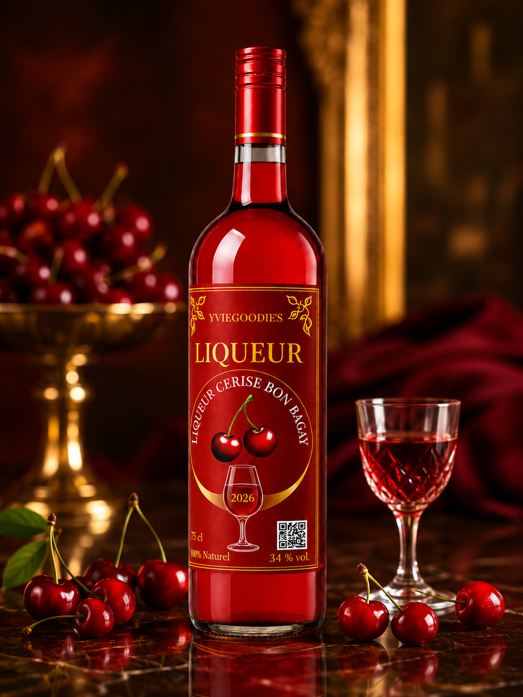 Liqueur Cerise – Édition Rouge Gourmande