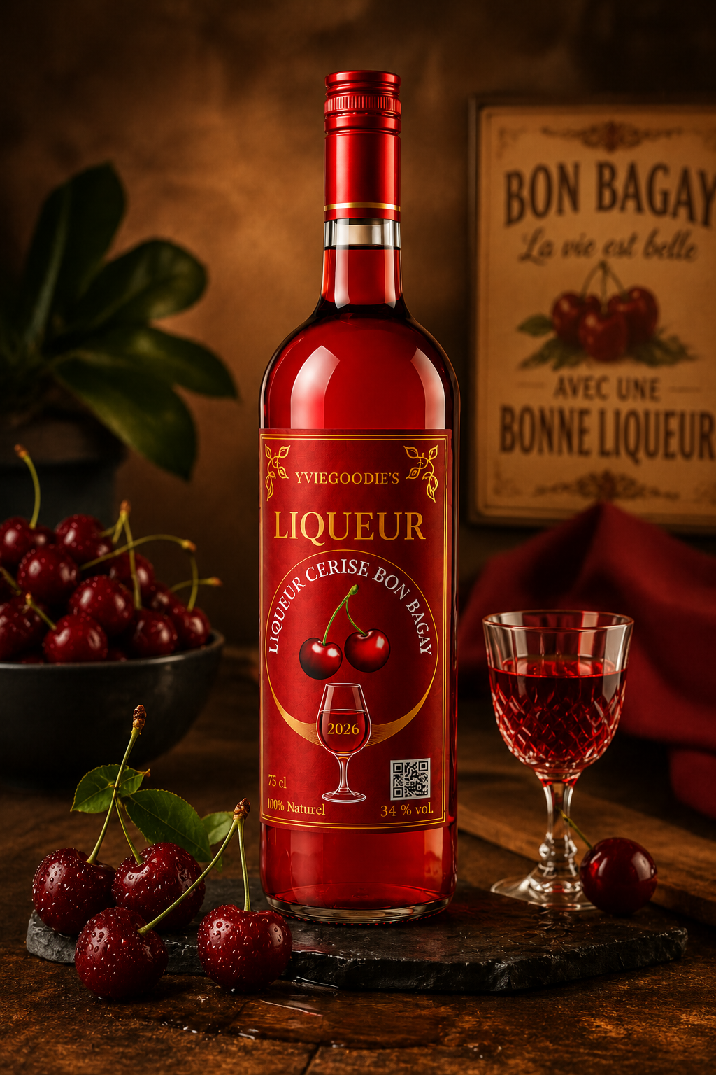 Liqueur Cerise – Édition Rouge Gourmande